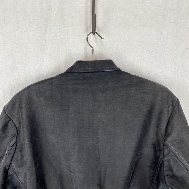 Dubure & Deverchere Black Moleskin Lapel Jacket Dubure & Deverchere Black Moleskin Lapel Jacket