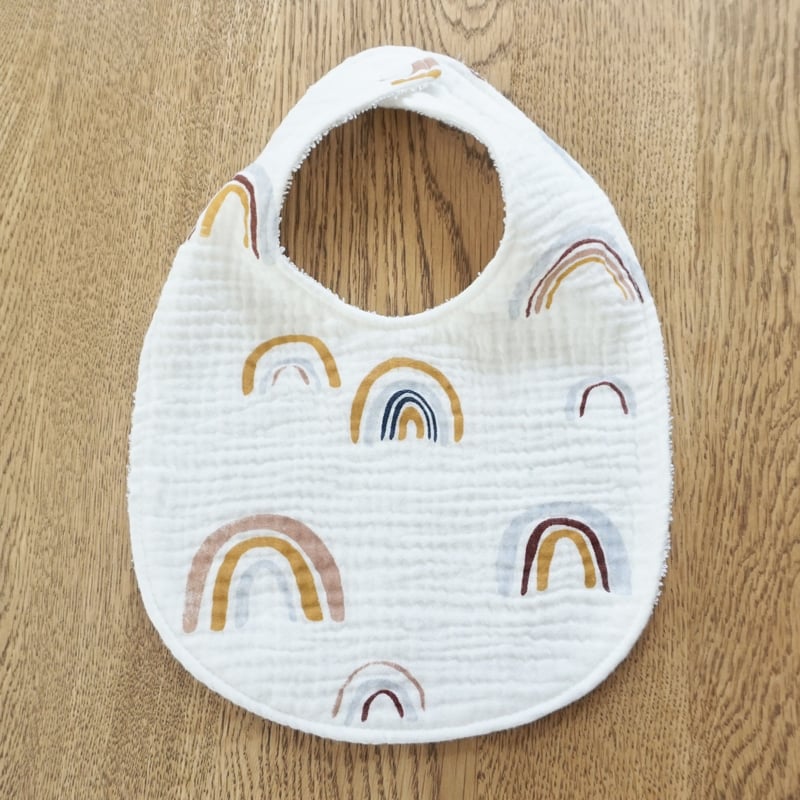 ベビースタイ 【レインボー/ L】 | handmade BABY MINKY