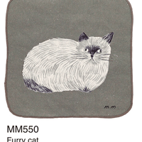 松尾ミユキ クロスハンカチ Furry cat