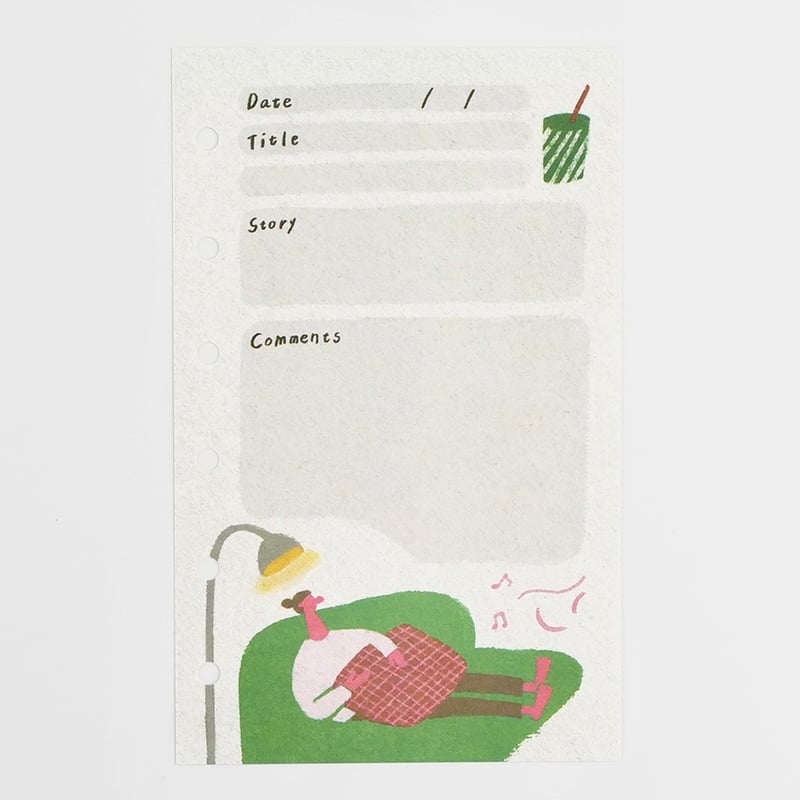 雑記帳☆手帳☆自由帳☆第３弾① 日記｜日記 3分 黄色(12702006)