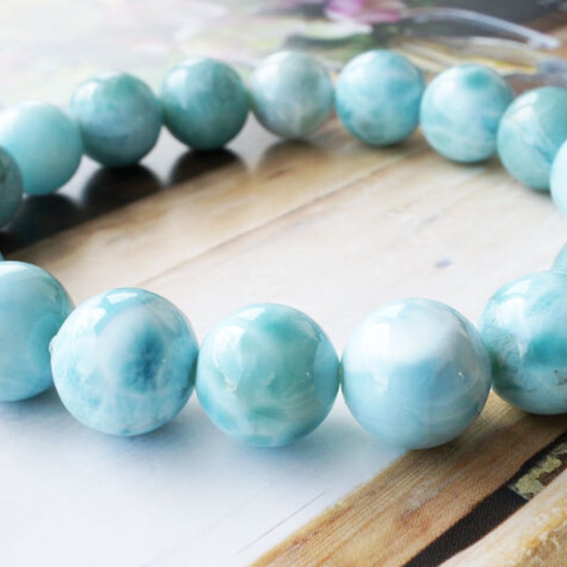 高品質ラリマーブレスレット天然石パワーストーンブレスレット青 パワーストーンブレスレット 天然石ブレスレット ラリマー 8.5mm 数珠