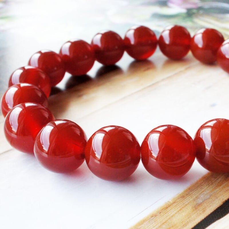 パワーストーン　天然石　レッドアゲート　直径5.5cm　251g　No.393 パワーストーンブレスレット レッドアゲート 赤 レッド 天然石