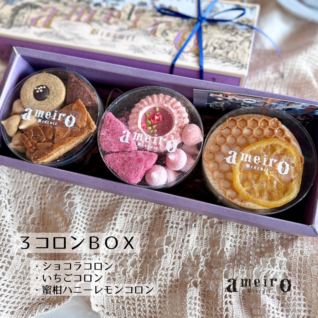 出産内祝い B】3コロンBOX | Biscuit ameiro