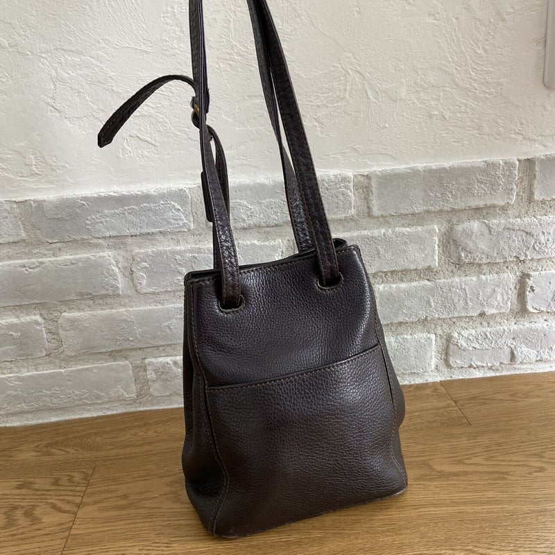 【大特価】COACH ブラックレザー ショルダーバッグ COACH】レザーショルダーバッグ | USED SHOP NORA