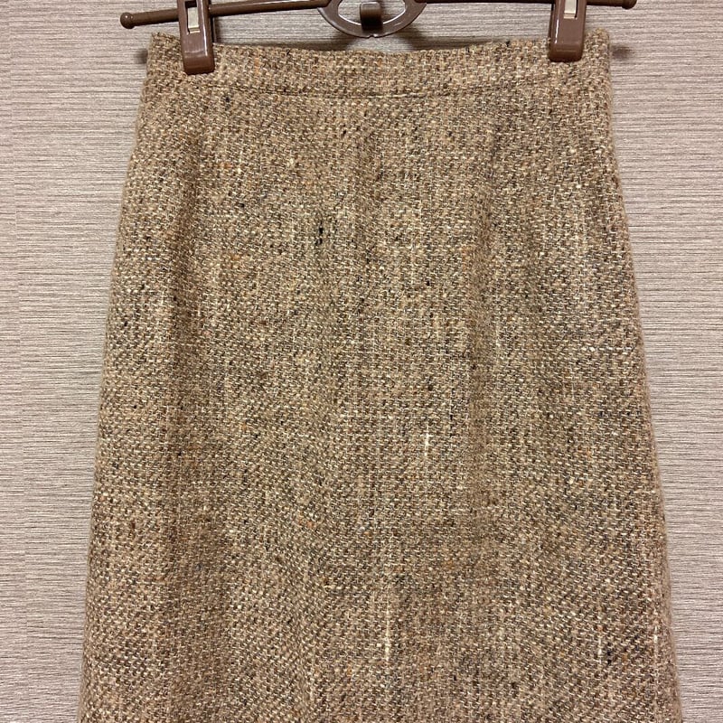 バーバリー】ウール/ブラウンツイードスカート【BURBERRY】 | USED