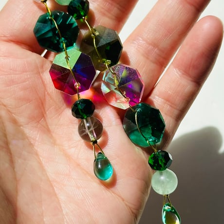 ユニドロブレスレット　グリーン系 ユニドロブレスレット グリーン系