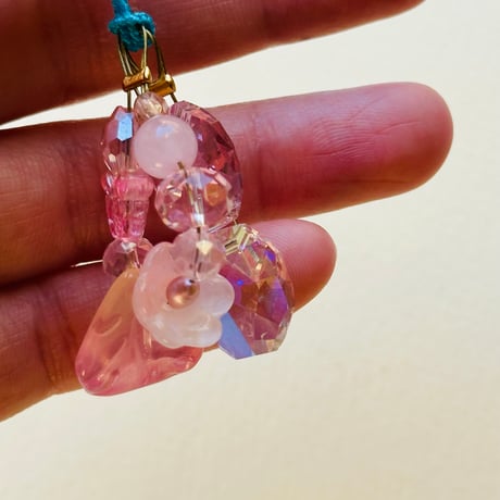 木花咲耶姫の根付け　水色