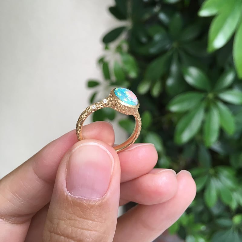 オパール】K18リング | 煌美術工芸