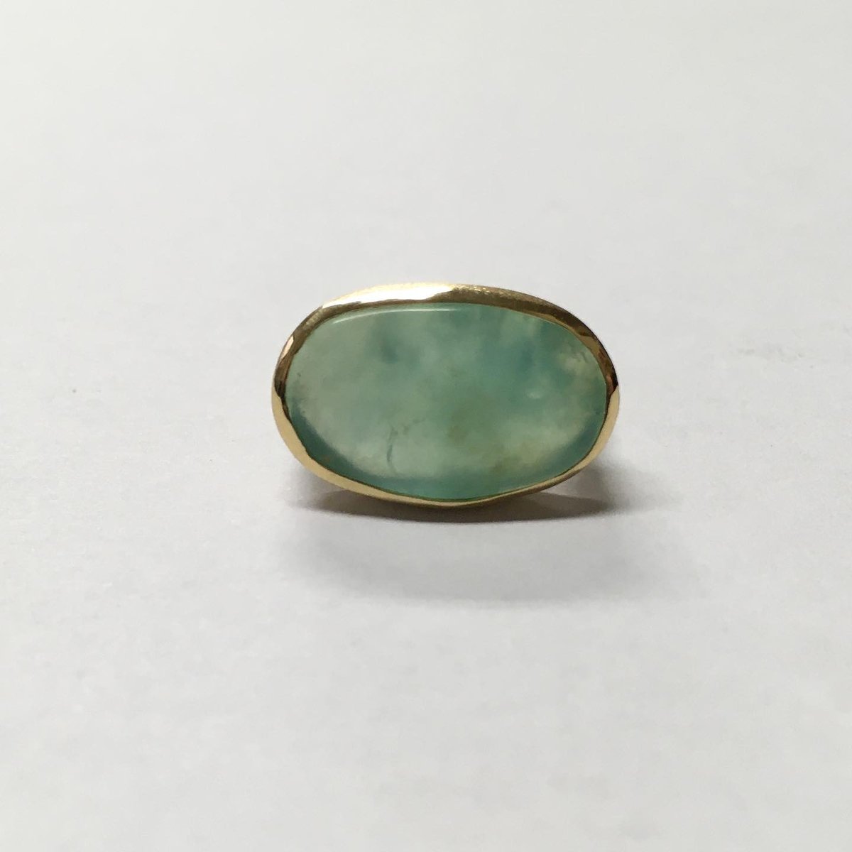 K18メキシコオパールリング⭐原石⭐ルビー⭐エメラルド⭐12号⭐着画有り 天然ファイヤーオパール0.97ct K18リング メキシコ オパール