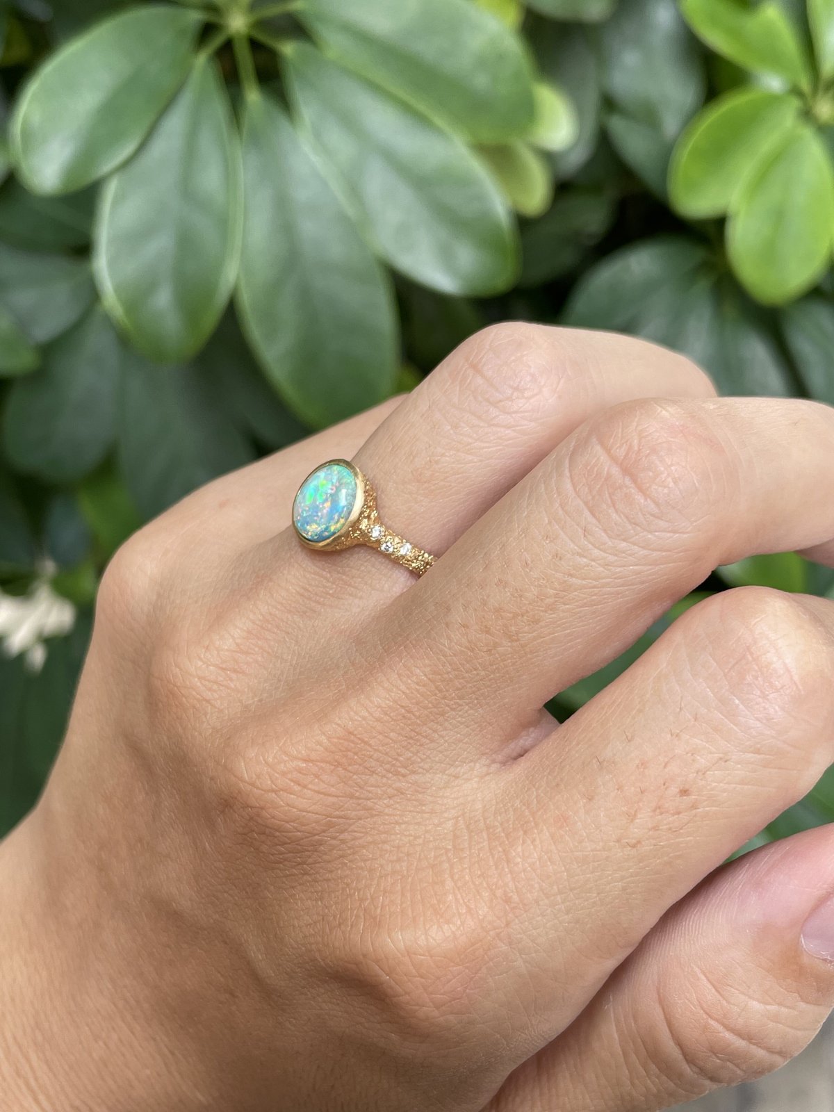 オパール】K18リング | 煌美術工芸（Kira Art Jewelry）