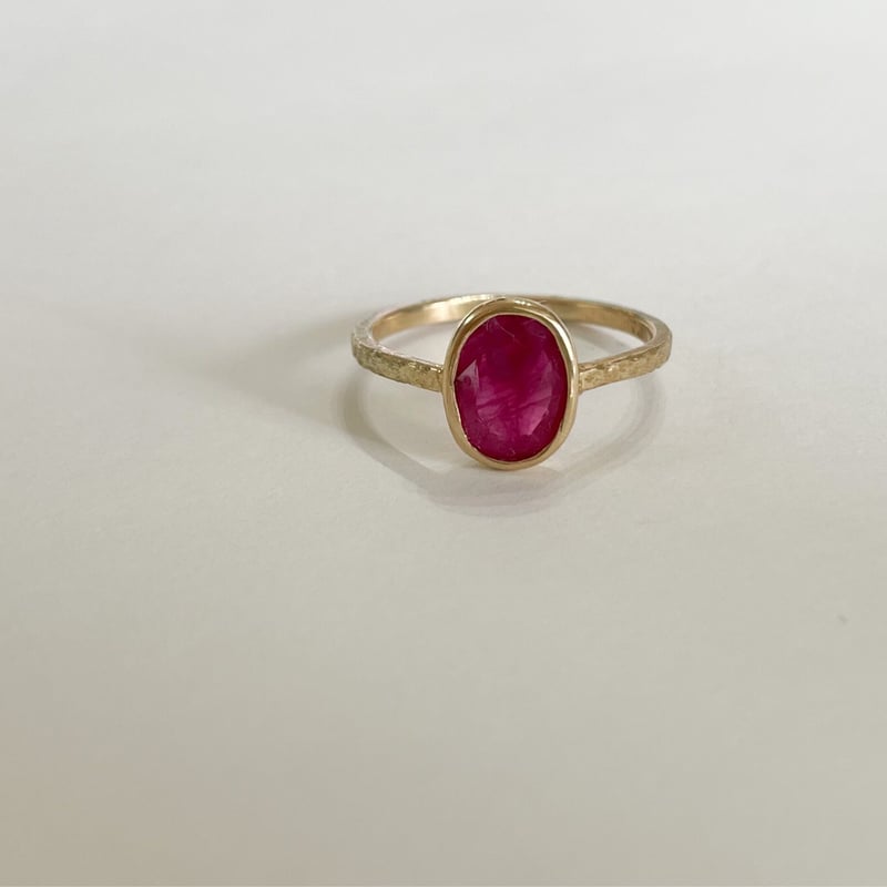 ルビー】k10シンプルリング | 煌美術工芸（Kira Art Jewelry）