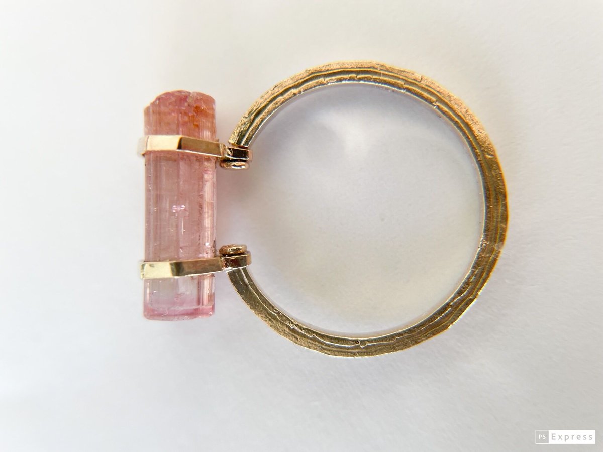 トルマリン原石リング トルマリン】k10原石リング | 煌美術工芸（Kira Art Jewelry）