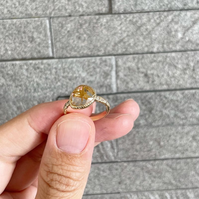 ルチルクォーツ】k10リング/1 | 煌美術工芸 ルチルクォーツ】k10リング/1 | 煌美術工芸