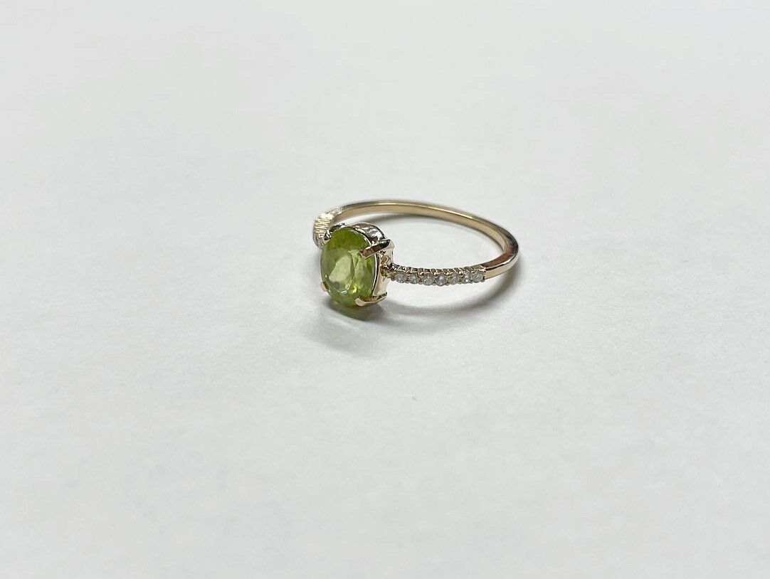 あさまま　スフェーン　k10リング　11号 スフェーン】k10リング | 煌美術工芸（Kira Art Jewelry）