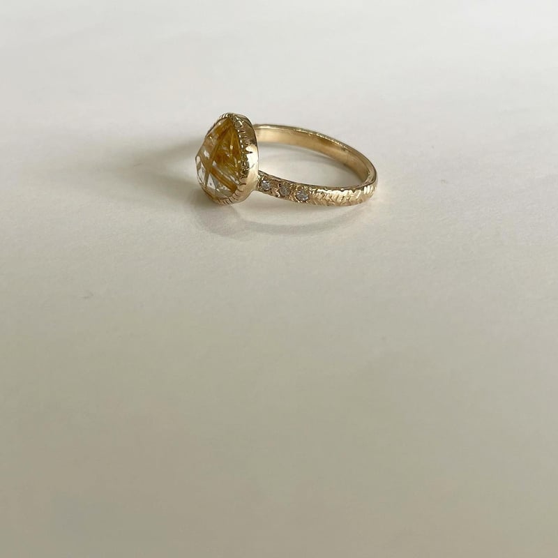 ルチルクォーツ】k10リング/1 | 煌美術工芸 ルチルクォーツ】k10リング/1 | 煌美術工芸