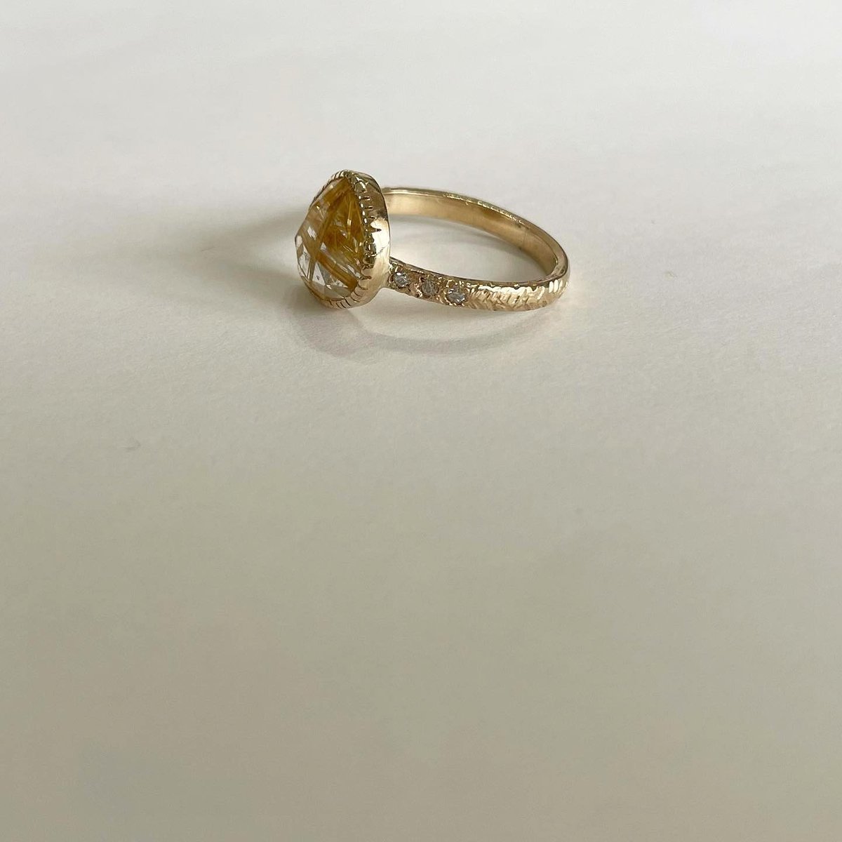 ete k10 ルチルクオーツ　リング ete k10 ルチルクオーツリング