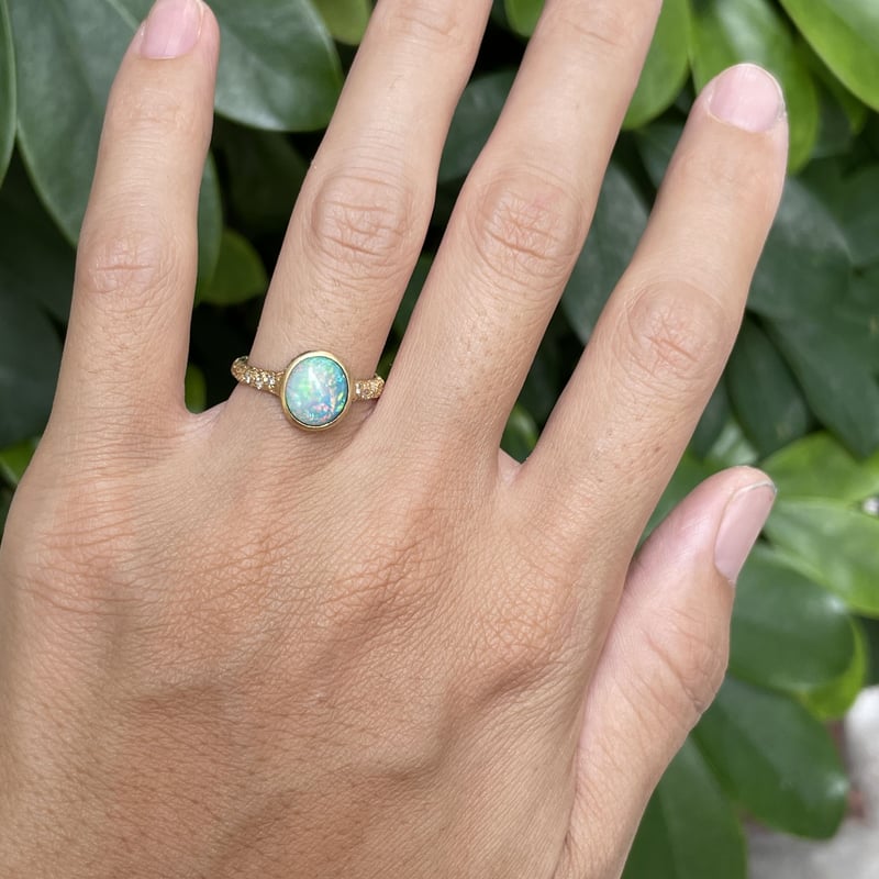 オパール】K18リング | 煌美術工芸