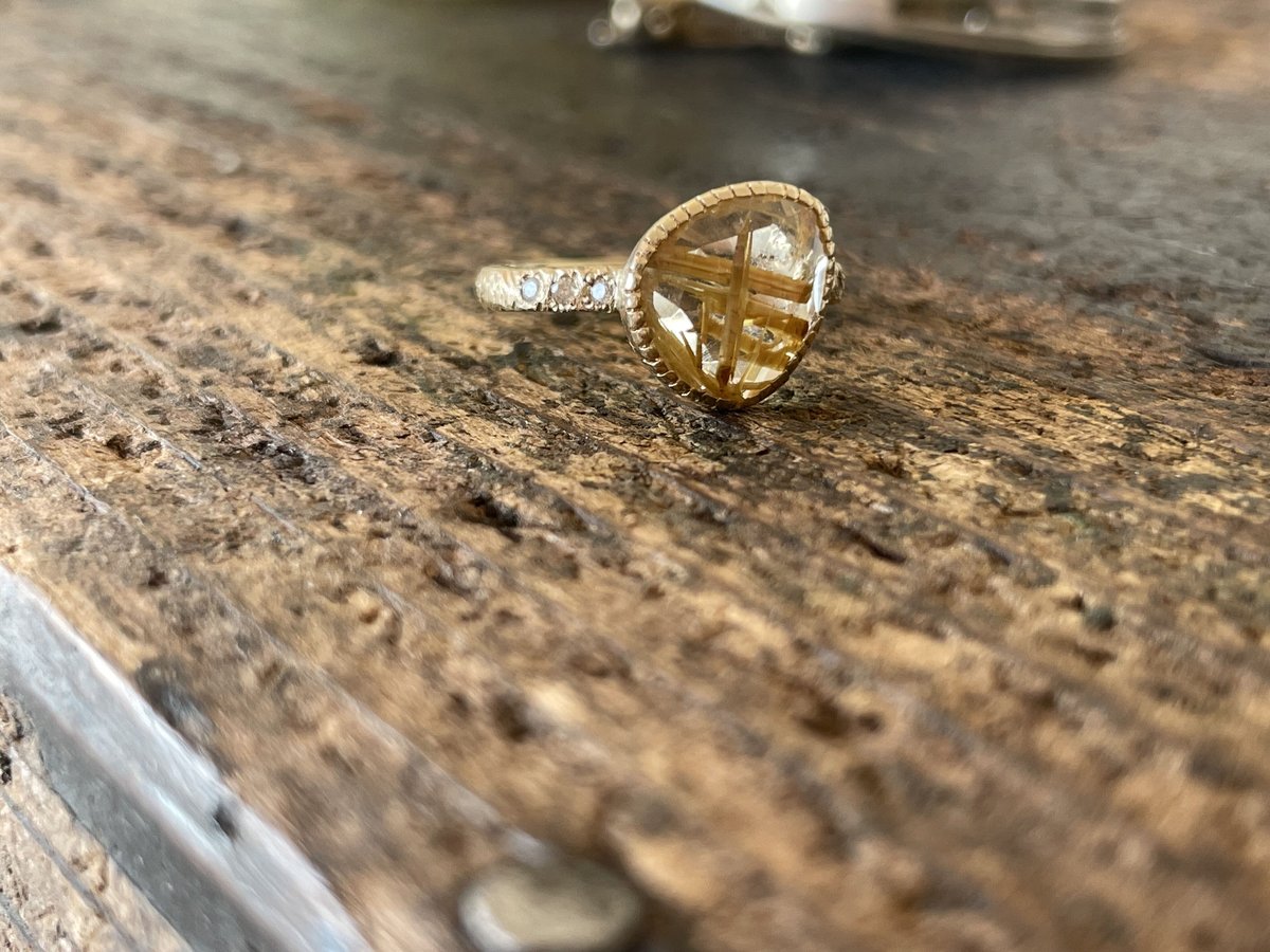 ルチルクォーツ】k10リング/1 | 煌美術工芸 ルチルクォーツ】k10リング/1 | 煌美術工芸