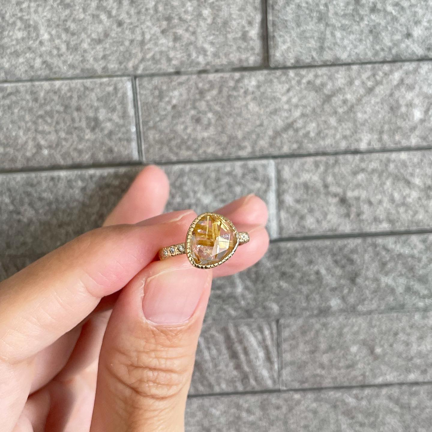 ルチルクォーツ】k10リング/1 | 煌美術工芸（Kira Art Jewelry）