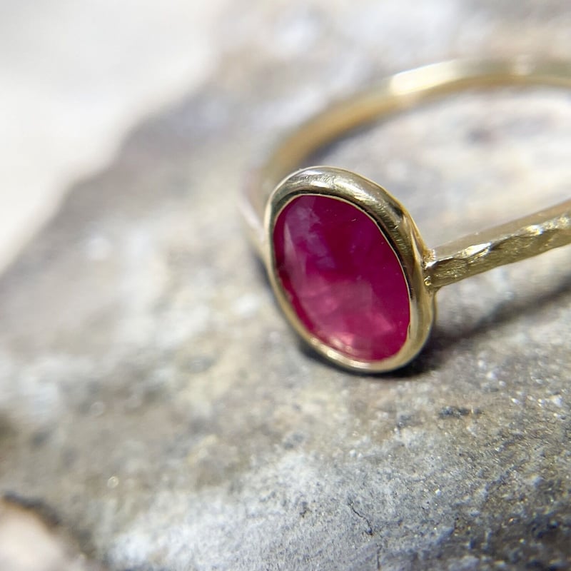 ルビー】k10シンプルリング | 煌美術工芸