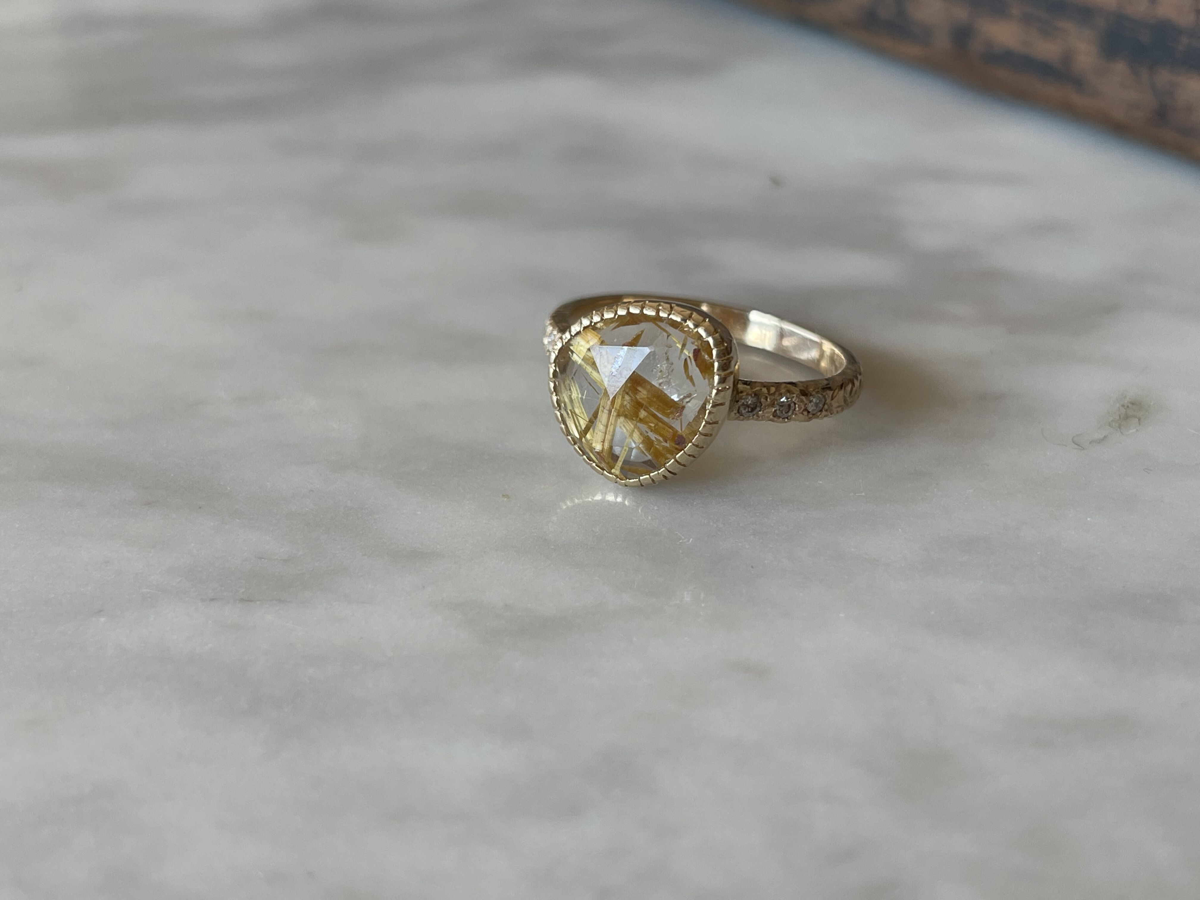 ルチルクォーツ】k10リング/1 | 煌美術工芸（Kira Art Jewelry）