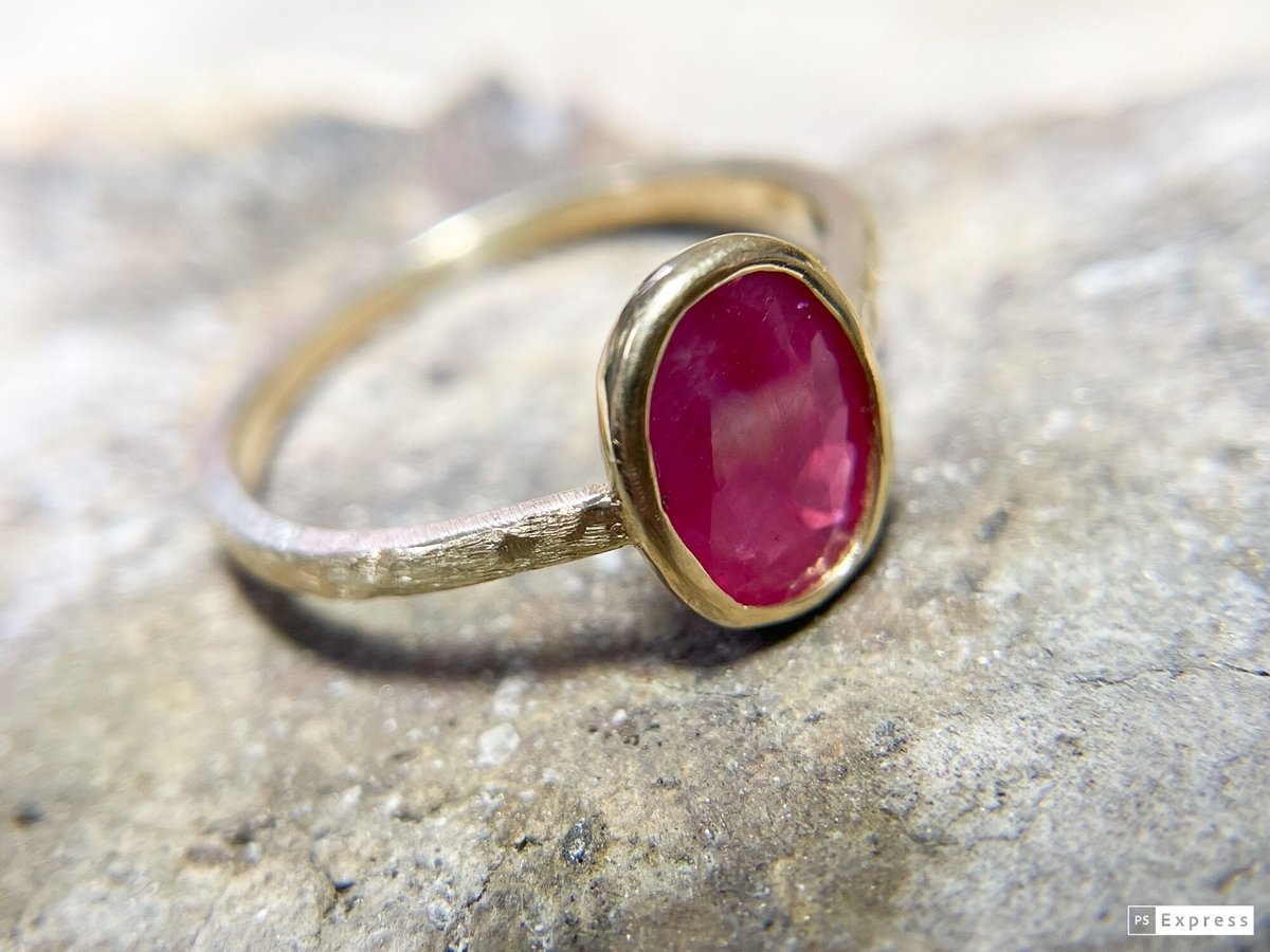 ルビー】k10シンプルリング | 煌美術工芸（Kira Art Jewelry）