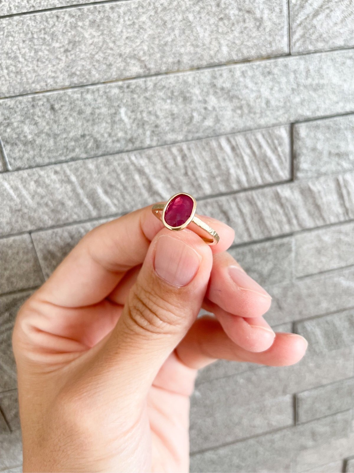 ルビー】k10シンプルリング | 煌美術工芸