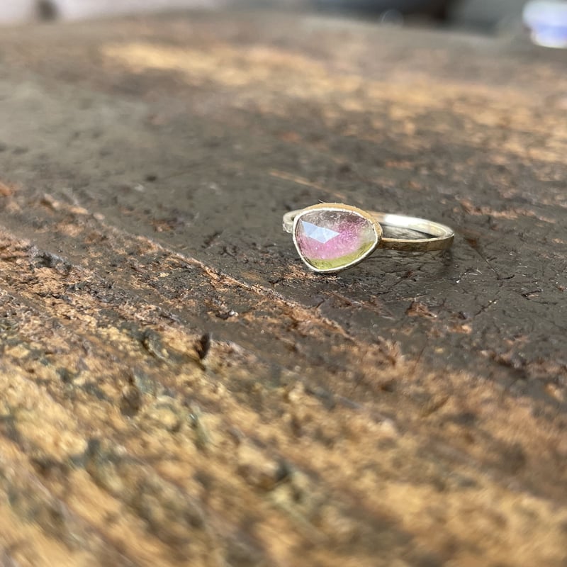 バイカラートルマリン】k10リング | 煌美術工芸