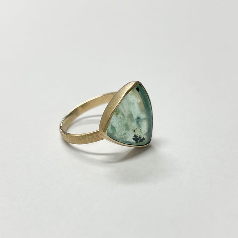 デンドライトブルーオパール】k10リング | 煌美術工芸