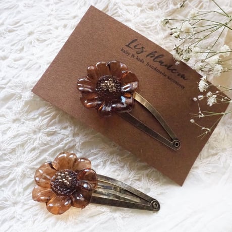 ❉ vintage flower hair pin