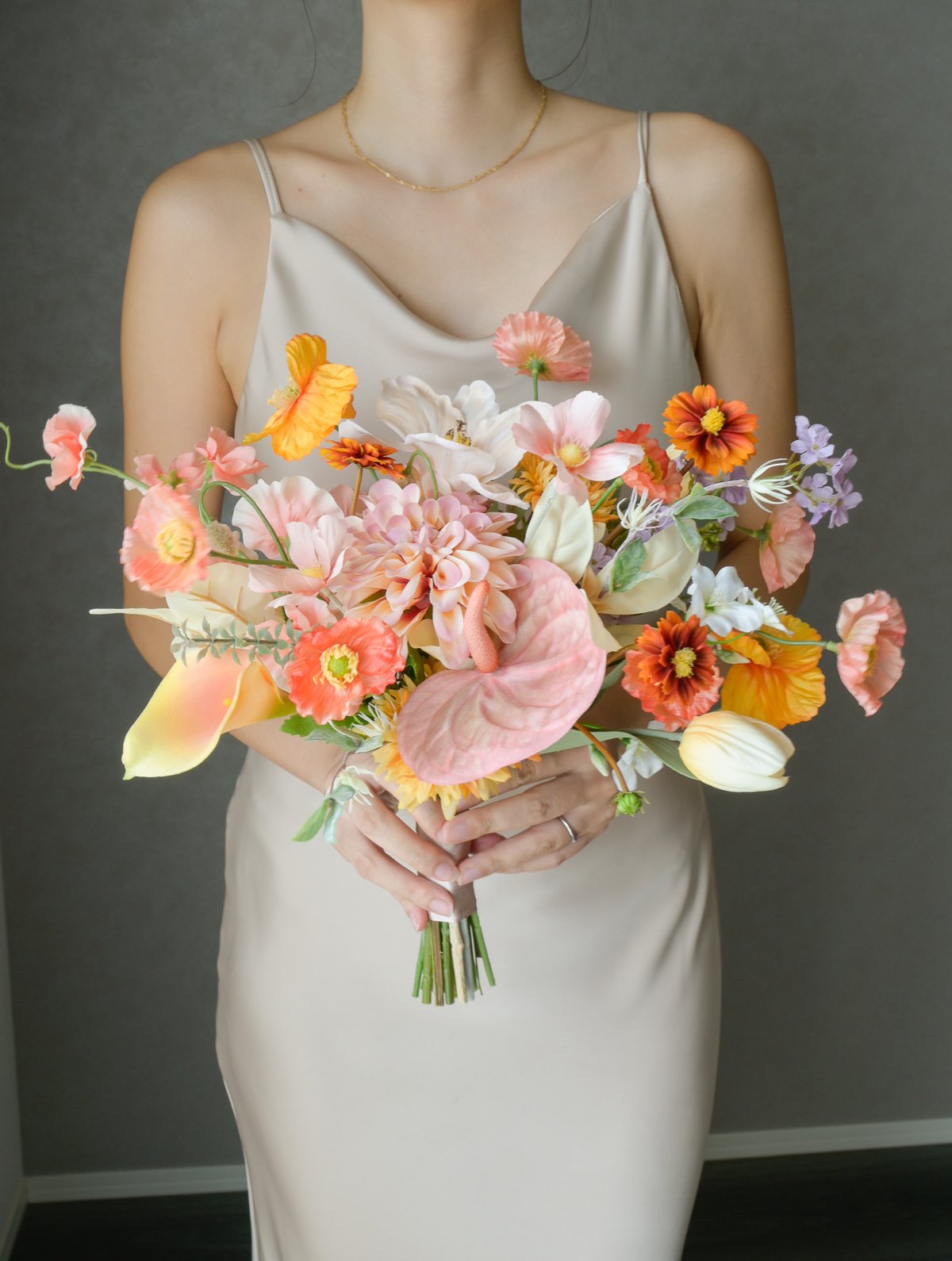 NO.WPG632ウェディングブーケぴょんぴょんブーケ造花ブライダルブーケ