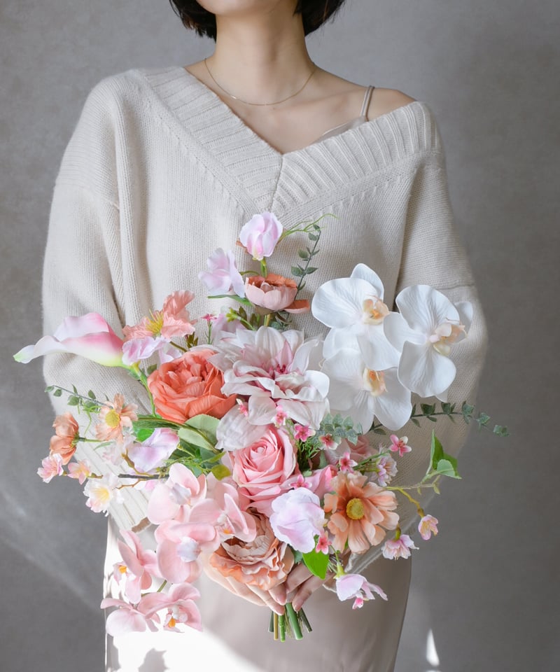 エアリースプリングのブーケ | 造花ブーケ ウェディングブーケ