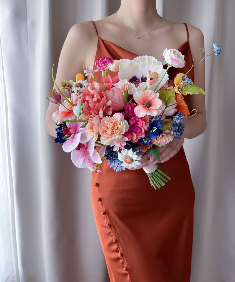 フルーツポンチなブーケ| 造花ブーケ ウェディングブーケ お色直し