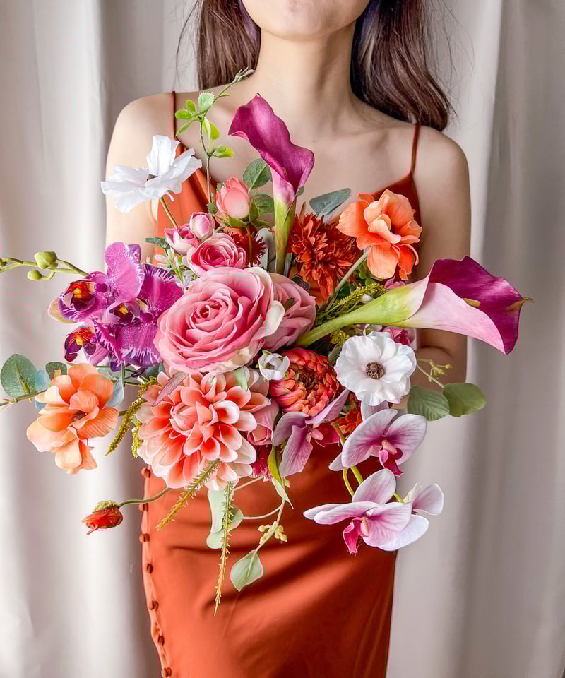 Ka様 アーティシャルフラワー ブーケ ブートニア 前撮り ウェディング  