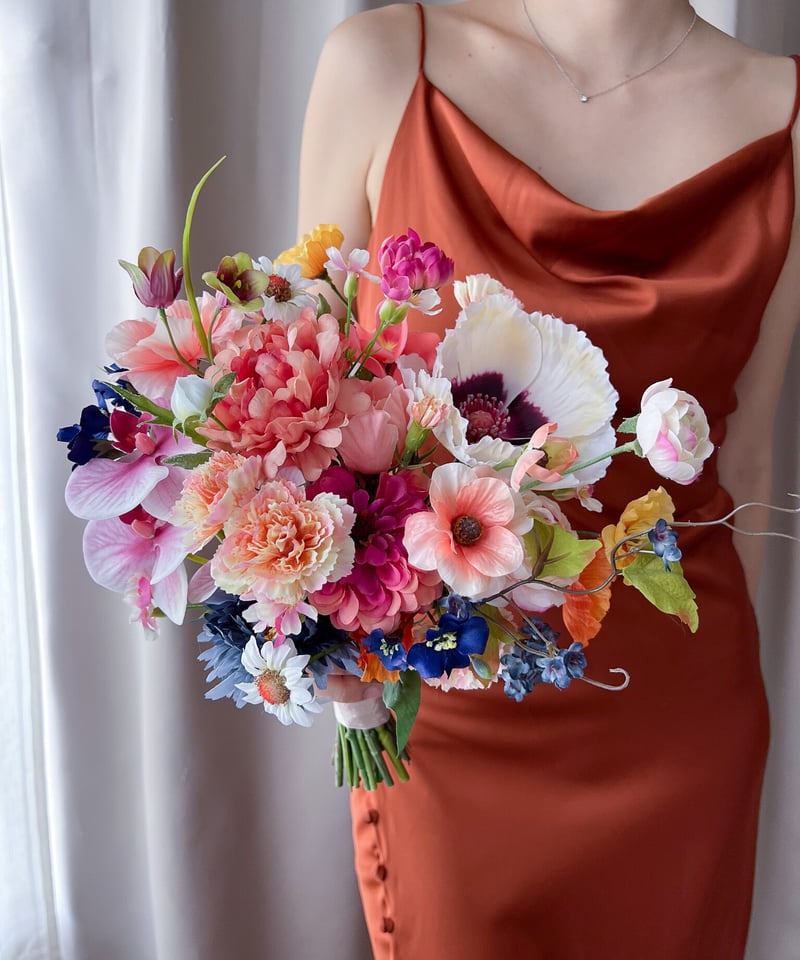 フルーツポンチなブーケ| 造花ブーケ ウェディングブーケ お色直し
