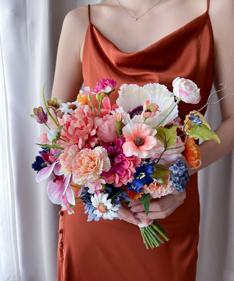 フルーツポンチなブーケ| 造花ブーケ ウェディングブーケ お色直し
