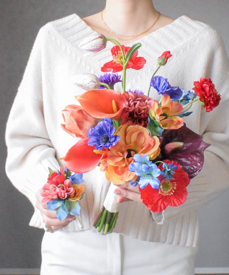 ウェディングブーケ　DOILLE_DOILLETTE 造花ブーケ CATEGORY ブルー | doille doillette