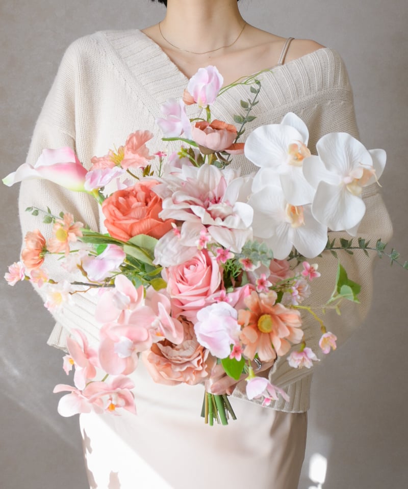 造花ブーケ　ブライダル ブライダルブーケ・ブートニアセット | Jaz flower shop | Online Store