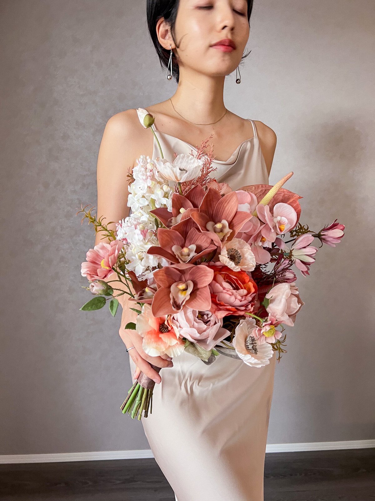 ウェディングブーケ アーティフィシャルフラワーブーケ ブライダル