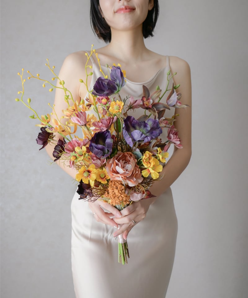アーティフィシャルフラワーブーケ クラッチブーケ 結婚式 アーティフィシャルフラワーブーケ クラッチブーケ 結婚式