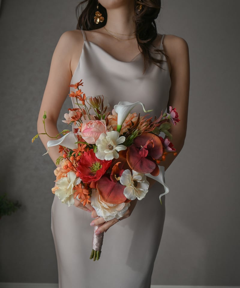 バラの造花ブーケ Amazon｜VaryFloral フェイクフラワー 造花 ブーケ 2本入り 花札