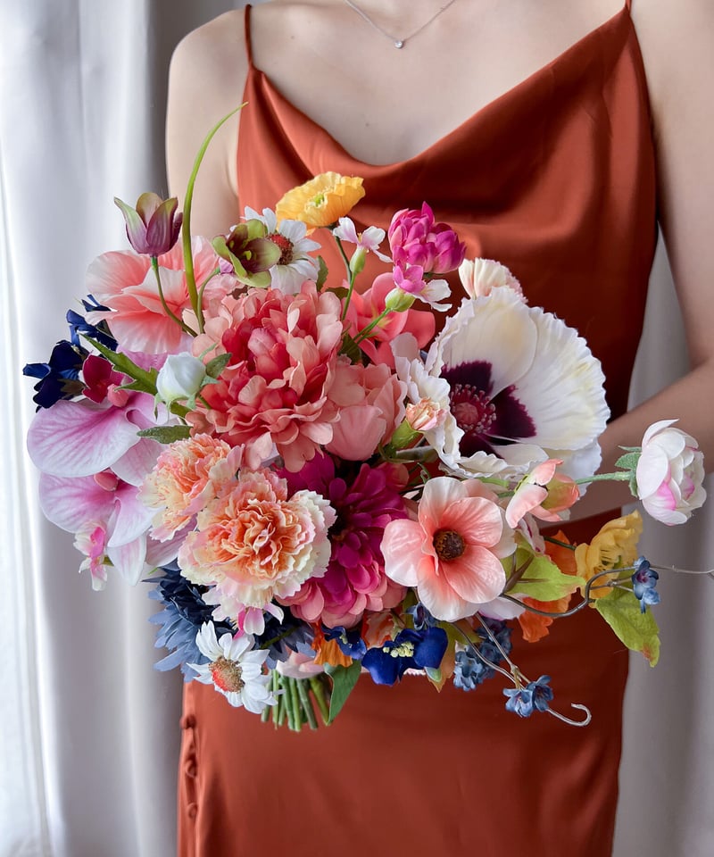 フルーツポンチなブーケ| 造花ブーケ ウェディングブーケ お色直し