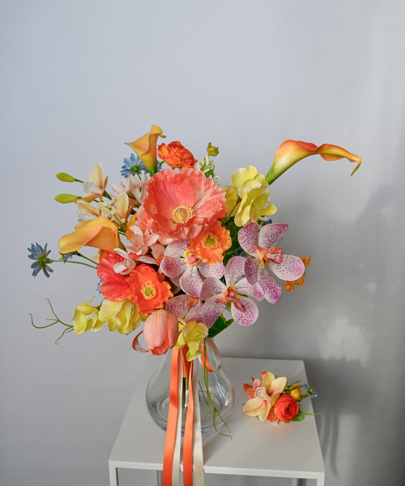 カラフリルブーケ | 造花ブーケ ウェディングブーケ 持ち込みブーケ