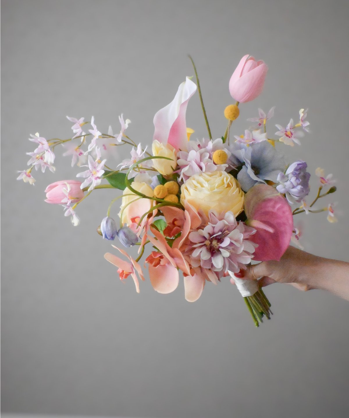 即納】パステルスプリングブーケ | 造花ブーケ ウェディング 即納】パステルスプリングブーケ | 造花ブーケ ウェディング