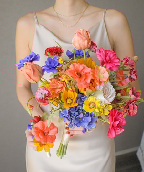 ウェディングブーケ　DOILLE_DOILLETTE 造花ブーケ CATEGORY ブルー | doille doillette