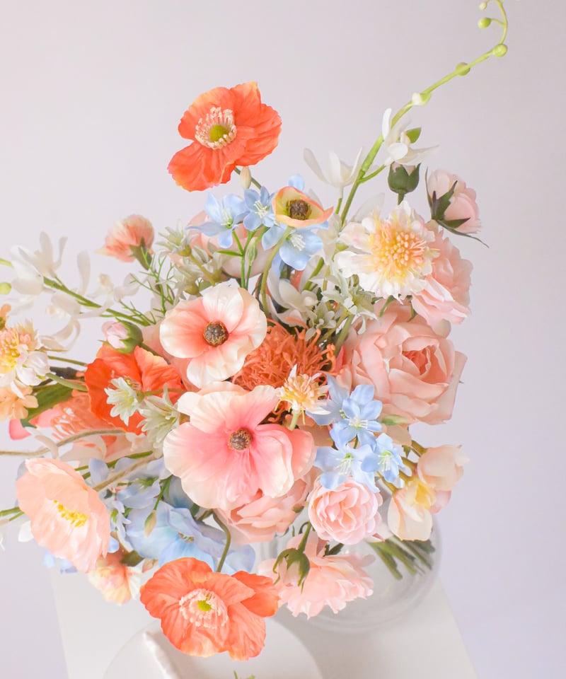 スプリングミックスのブーケ | 造花ブーケ ウェディングブーケ