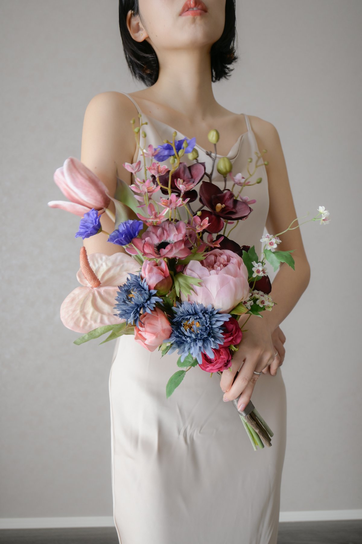 gun様ご確認用＊ブルーデニムのブーケ＊お花 gun様ご確認用＊ブルーデニムのブーケ＊お花