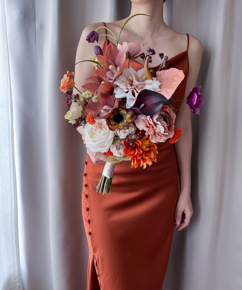 ディープタントのブーケ| 造花ブーケ | doille doillette