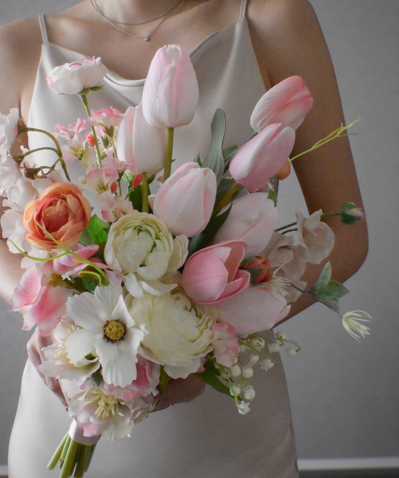 チューリップブーケ【受注生産】ウェディングブーケ アーティ