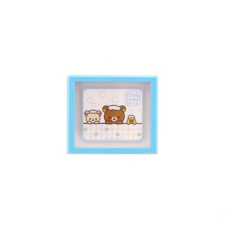 りらっくまの湯 ミニフレームマグネット 湯あみ